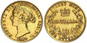 1 Sovereign Australien (1788 - 1939) Gold Victoria (1819 - 1901)