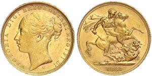 1 Sovereign Australien (1788 - 1939) Gold Victoria (1819 - 1901)