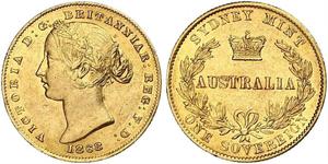 1 Sovereign Australien (1788 - 1939) Gold Victoria (1819 - 1901)