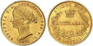 1 Sovereign Australien (1788 - 1939) Gold Victoria (1819 - 1901)