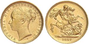 1 Sovereign Australien (1788 - 1939) Gold Victoria (1819 - 1901)