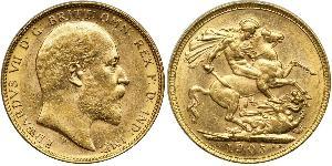 1 Sovereign Australien (1788 - 1939) Gold Eduard VII (1841-1910)