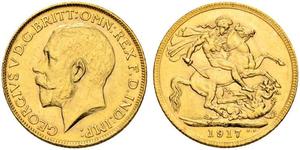 1 Sovereign Canada Gold George V of the United Kingdom (1865-1936)