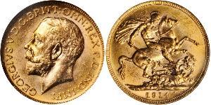 1 Sovereign Canada Gold George V of the United Kingdom (1865-1936)