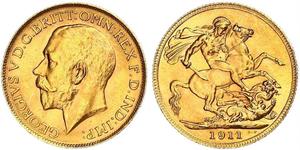 1 Sovereign Canada Gold George V of the United Kingdom (1865-1936)