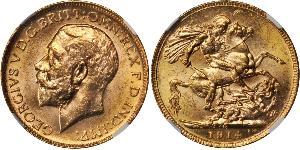 1 Sovereign Canada Gold George V of the United Kingdom (1865-1936)