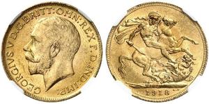 1 Sovereign Canada Gold George V of the United Kingdom (1865-1936)