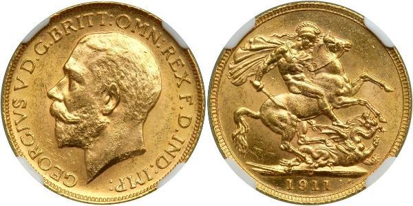 1 Sovereign Canada Gold George V of the United Kingdom (1865-1936)