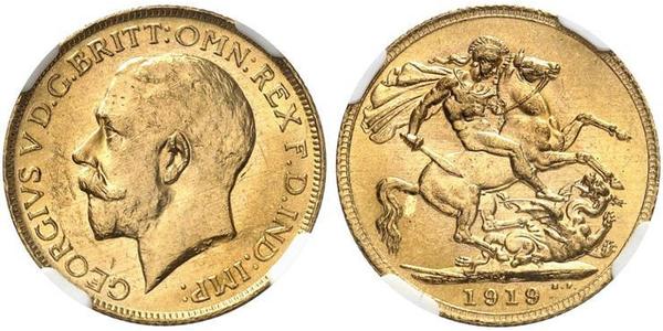 1 Sovereign Canada Gold George V of the United Kingdom (1865-1936)