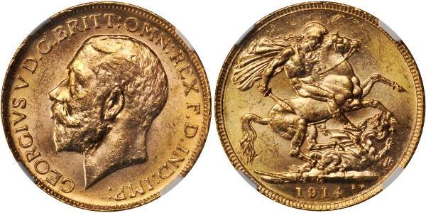 1 Sovereign Canada Gold George V of the United Kingdom (1865-1936)