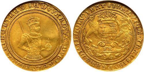 1 Sovereign Kingdom of England (927-1649,1660-1707) Gold Edward VI  (1537-1553)