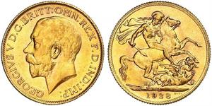 1 Sovereign South Africa Gold George V of the United Kingdom (1865-1936)