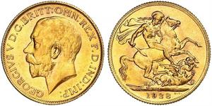 1 Sovereign South Africa Gold George V of the United Kingdom (1865-1936)