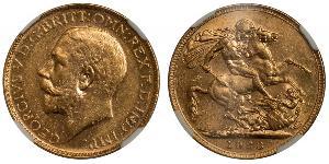 1 Sovereign South Africa Gold George V of the United Kingdom (1865-1936)