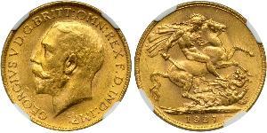 1 Sovereign South Africa Gold George V of the United Kingdom (1865-1936)