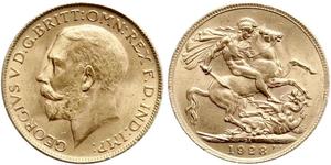 1 Sovereign South Africa Gold George V of the United Kingdom (1865-1936)