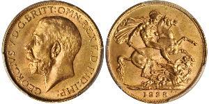 1 Sovereign South Africa Gold George V of the United Kingdom (1865-1936)