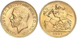 1 Sovereign South Africa Gold George V of the United Kingdom (1865-1936)