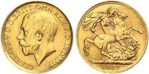 1 Sovereign South Africa Gold George V of the United Kingdom (1865-1936)