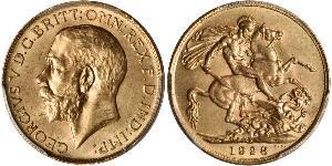 1 Sovereign South Africa Gold George V of the United Kingdom (1865-1936)