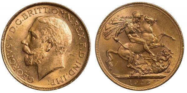 1 Sovereign Südafrika Gold George V (1865-1936)