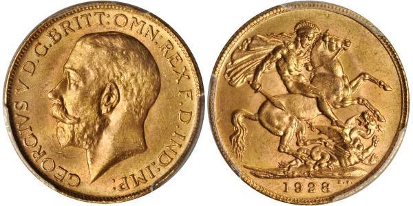 1 Sovereign Südafrika Gold George V (1865-1936)