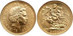 1 Sovereign United Kingdom Gold Elizabeth II (1926-2022)