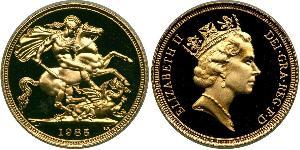 1 Sovereign United Kingdom Gold Elizabeth II (1926-2022)