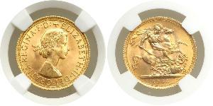 1 Sovereign United Kingdom (1922-) Gold Elizabeth II (1926-2022)