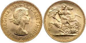 1 Sovereign United Kingdom (1922-) Gold Elizabeth II (1926-2022)