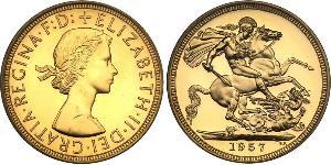 1 Sovereign United Kingdom (1922-) Gold Elizabeth II (1926-2022)