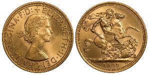 1 Sovereign United Kingdom (1922-) Gold Elizabeth II (1926-2022)