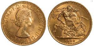 1 Sovereign United Kingdom (1922-) Gold Elizabeth II (1926-2022)