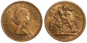 1 Sovereign United Kingdom (1922-) Gold Elizabeth II (1926-2022)