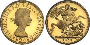 1 Sovereign United Kingdom (1922-) Gold Elizabeth II (1926-2022)