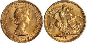 1 Sovereign United Kingdom (1922-) Gold Elizabeth II (1926-2022)