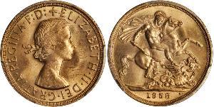 1 Sovereign United Kingdom (1922-) Gold Elizabeth II (1926-2022)