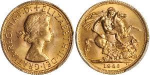 1 Sovereign United Kingdom (1922-) Gold Elizabeth II (1926-2022)