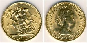 1 Sovereign United Kingdom (1922-) Gold Elizabeth II (1926-2022)