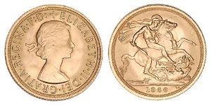 1 Sovereign United Kingdom (1922-) Gold Elizabeth II (1926-2022)