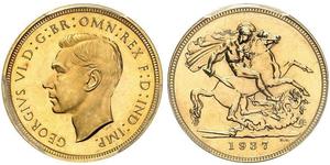 1 Sovereign United Kingdom (1922-) Gold George VI (1895-1952)