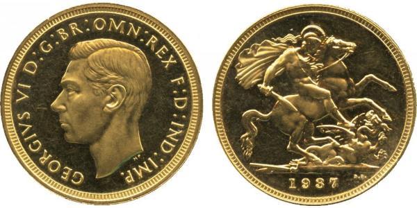 1 Sovereign United Kingdom (1922-) Gold George VI (1895-1952)