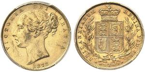 1 Sovereign United Kingdom of Great Britain and Ireland (1801-1922) Gold Victoria (1819 - 1901)