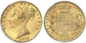 1 Sovereign United Kingdom of Great Britain and Ireland (1801-1922) Gold Victoria (1819 - 1901)