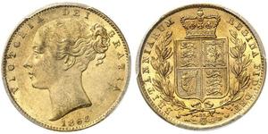 1 Sovereign United Kingdom of Great Britain and Ireland (1801-1922) Gold Victoria (1819 - 1901)