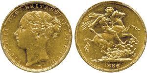 1 Sovereign United Kingdom of Great Britain and Ireland (1801-1922) Gold Victoria (1819 - 1901)