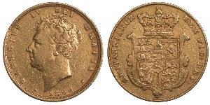 1 Sovereign United Kingdom of Great Britain and Ireland (1801-1922) Gold George IV (1762-1830)