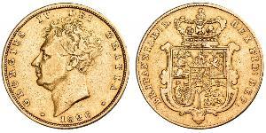 1 Sovereign United Kingdom of Great Britain and Ireland (1801-1922) Gold George IV (1762-1830)