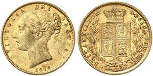 1 Sovereign United Kingdom of Great Britain and Ireland (1801-1922) Gold Victoria (1819 - 1901)