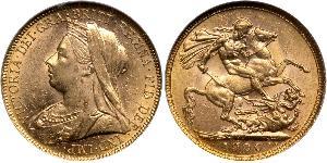 1 Sovereign United Kingdom of Great Britain and Ireland (1801-1922) Gold Victoria (1819 - 1901)